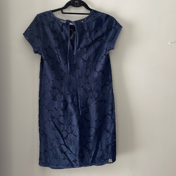 LOFT Outlet Navy Lace Dress - Picture 3 of 5